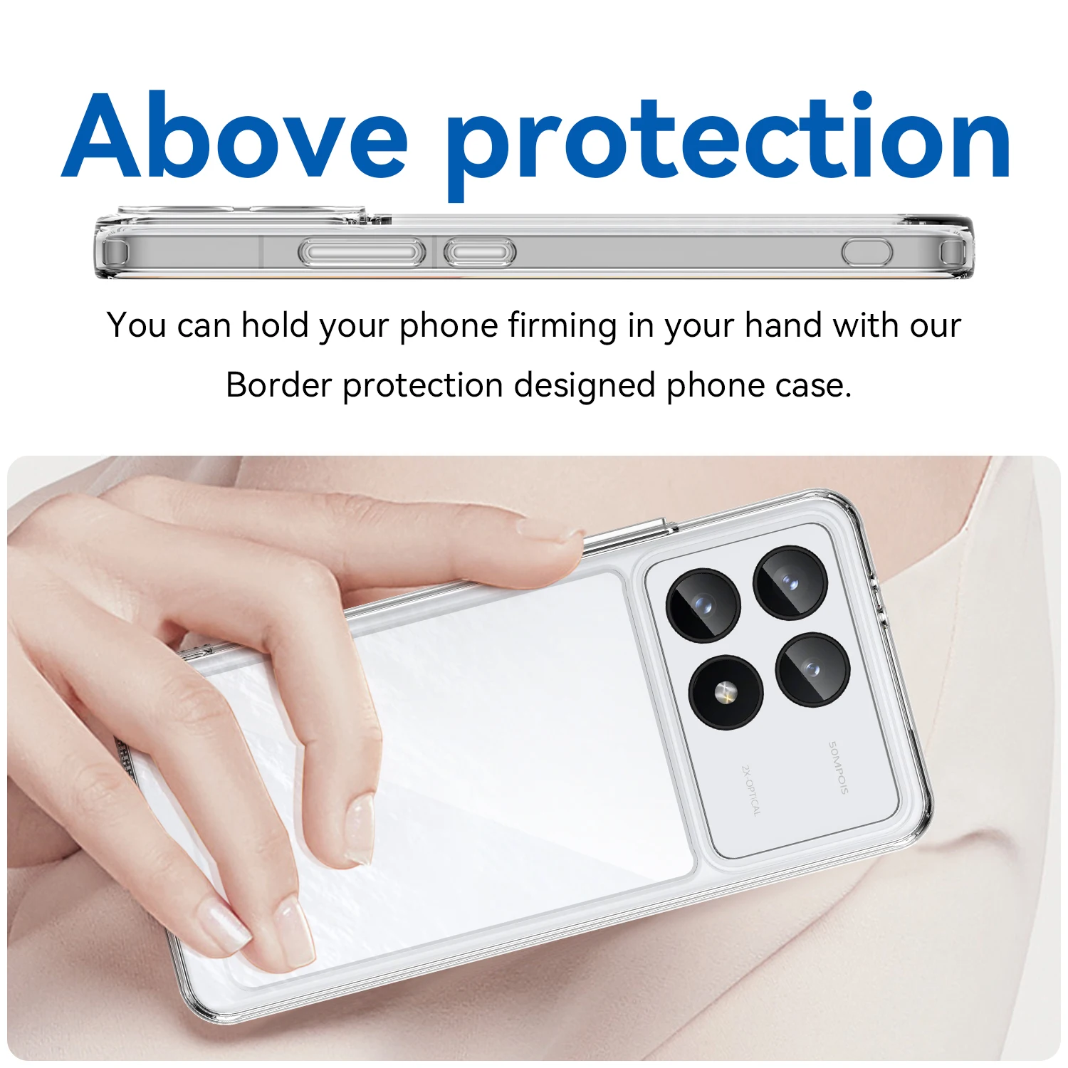 Vibrant Shield Phone Case – Soft TPU Frame with Transparent Acrylic Back