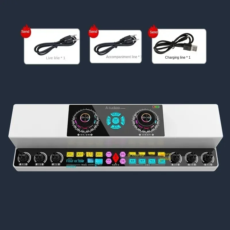 Bgn-y6001 Bluetooth Speaker Wireless Karaoke Sound Card Integrated Indoor And Outdoor Square Dance Universal High-power Speaker 4