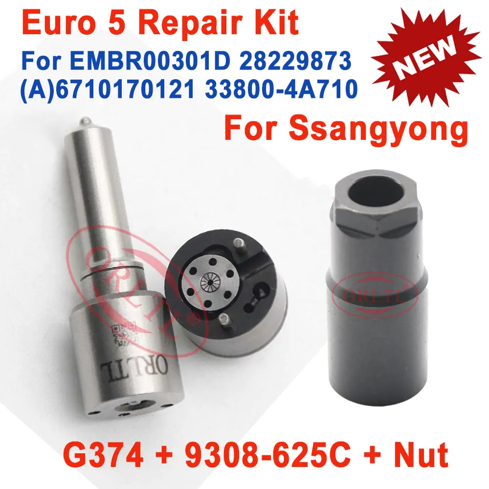 

Repair Kits 7135-573 NOZZLE H374 G374 VALVE 9308-625C for EMBR00301D 28229873 6710170121 A6710170121 33800-4A710 Ssangyong