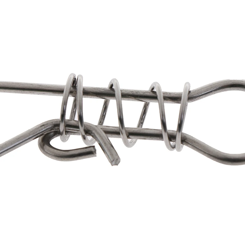 Description Picture 3 of item1Pc 14CM 18CM Fishing Lock Buckle Tackle Fishing Accessories Stainless Steel Chain Stringer With Float Live Fish Lure Lock belt