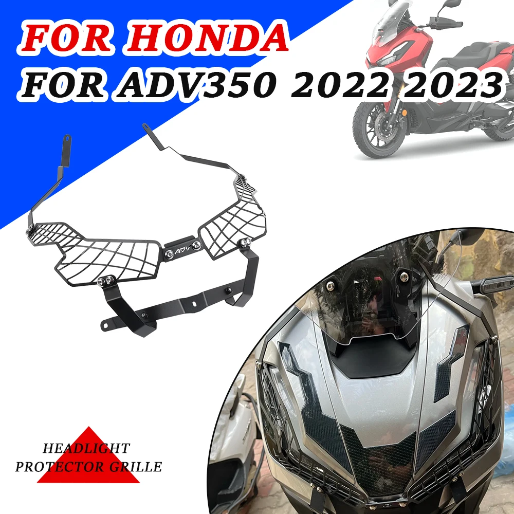Per Adv350 Griglia Di Protezione Del Faro Per Honda Adv350 Adv 350 350Adv 2022 2023 Copertura Del Faro Del Motociclo Guard Grill Mesh Guard