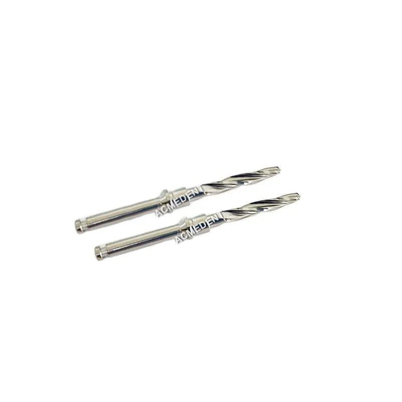 

2 Pcs Dental Twist Drill Bone Twisted Guide Drills Reaming Taper Cortical Burs Fit OSS