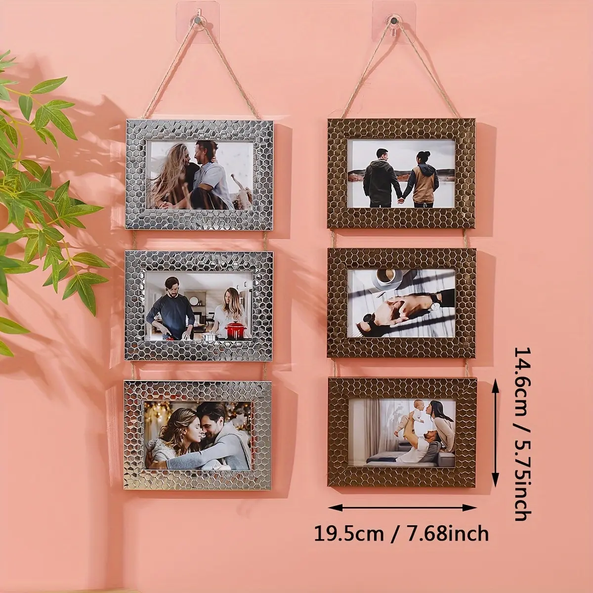 1pc Triplet Photo Frame Poster Display Photo Frame Family Photo Wall Decoration Photo Frame Set Pet Photo Couple Group Photo Cre