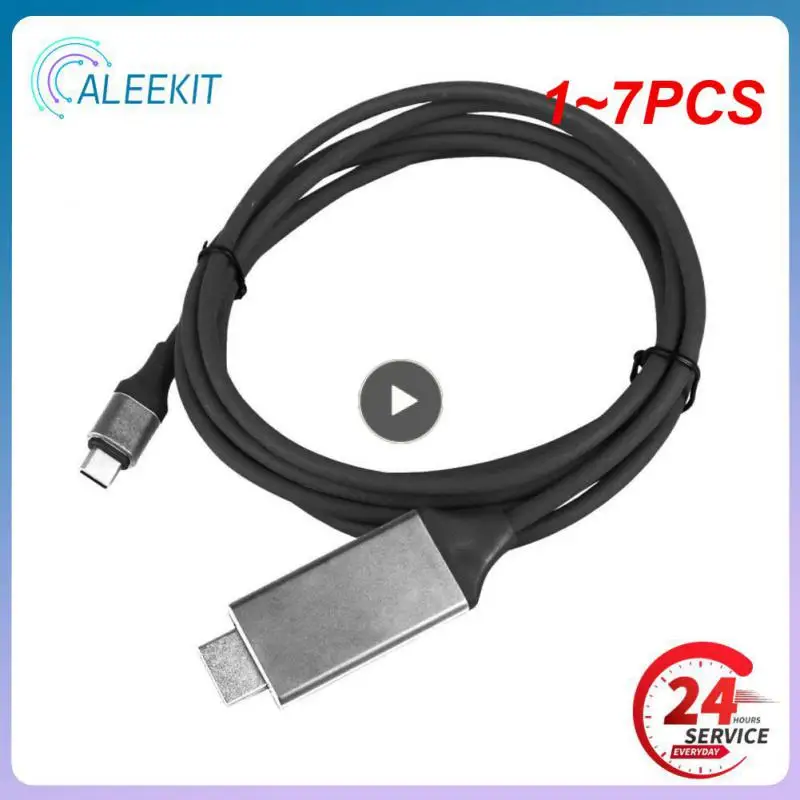 

1~7PCS 1080P USB 3.1 Type C to HDMI-compatible Adapter Cable USB-C Cable Cable for Macbook ChromeBook Pixel HDTV TV cable