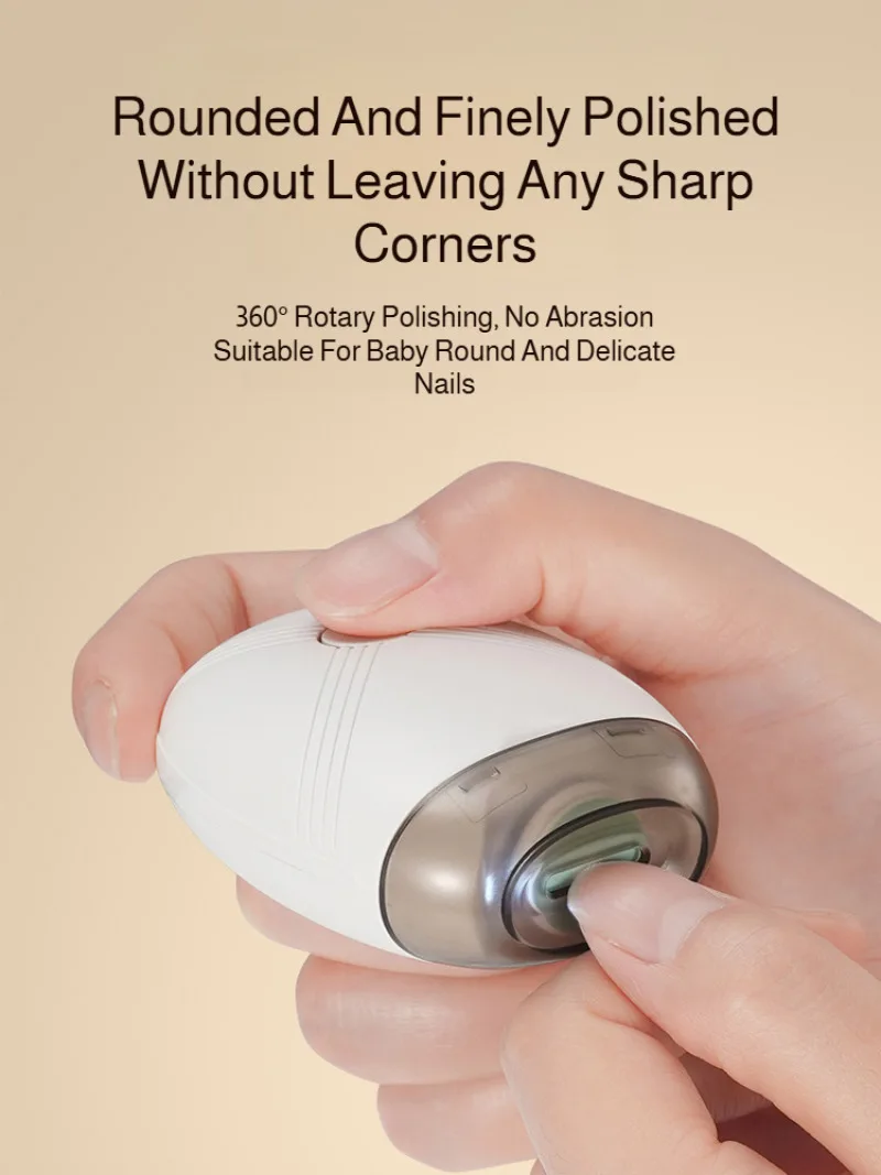 Electric Nail Trimmer Rechargeable Cordless Safe Design For Newborns Baby Nail Care Kit Automatic Nail Grinder_voghion.com