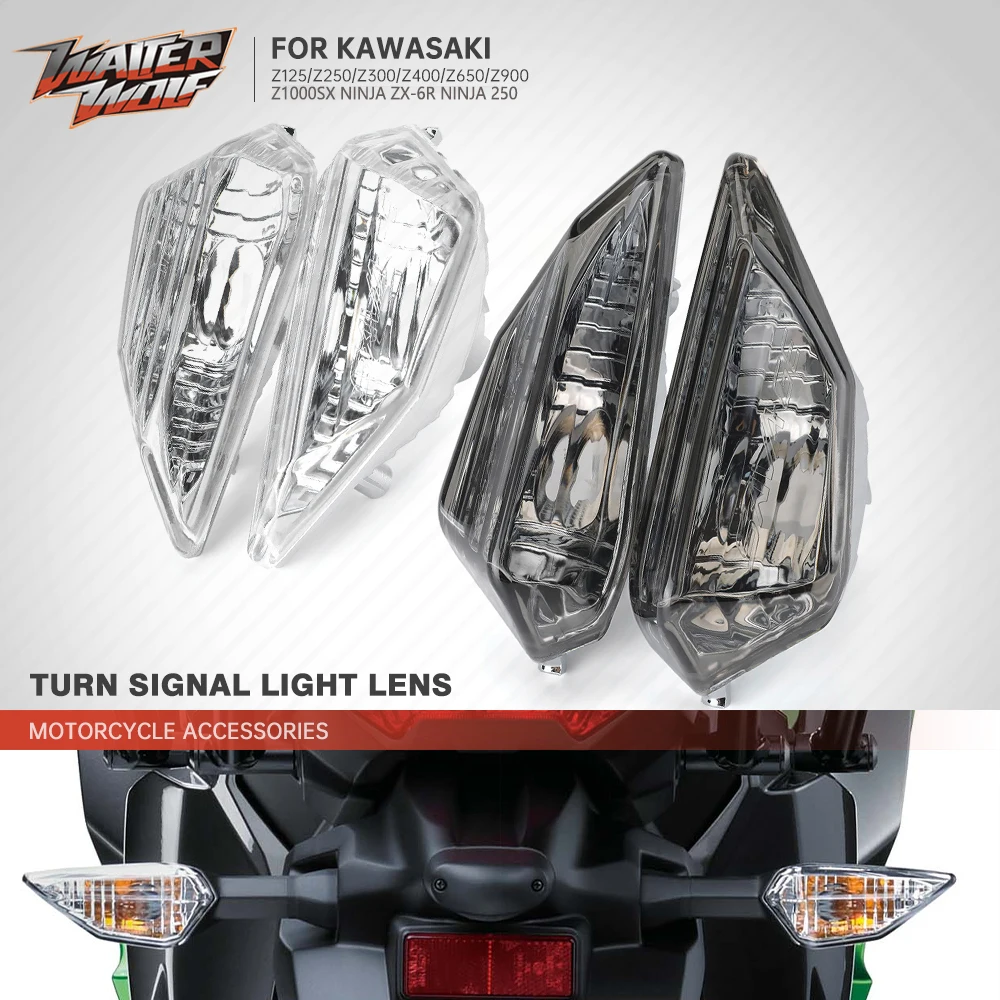 Turn Signal Light Lens Cover For KAWASAKI Z900 NINJA 1000 Z 125 650 400