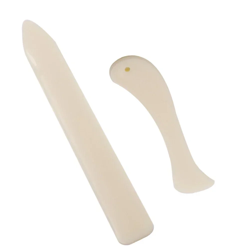 2pcs Bone Folder Craft Folder Paper Creaser Tools Pastic Open Leather Folding Creasing Paper DIY Handmade Scrapbooking Tool