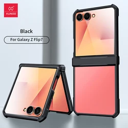 Xundd Shockproof Clear Airbag Case with Glass Back for Samsung Galaxy Z Flip Series (For Samsung Z Flip 7)