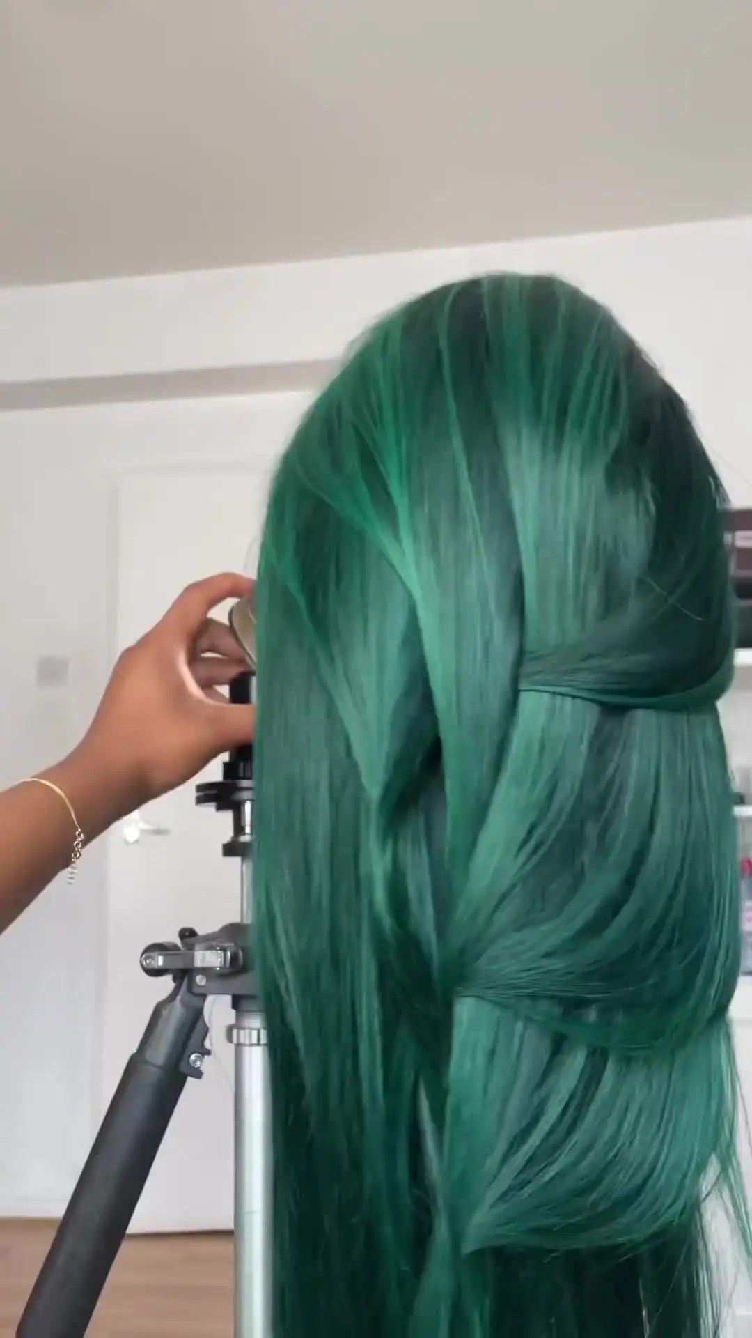 Highlight Emerald Green Colored 200% Bone Straight 13x4 13x6 Lace