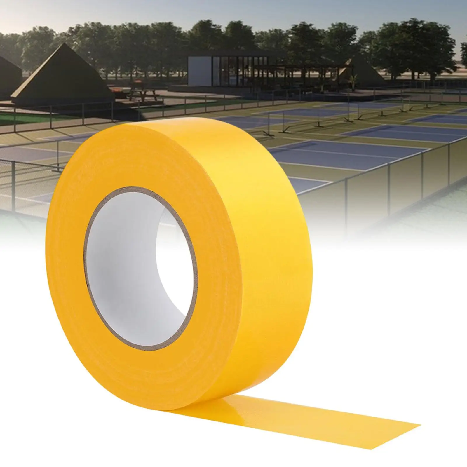 66ft Pickleball Court Tape Badminton Lines Tape Temporary Supplies Multipurpose Sports Field Flagging Tape for Games Tennis