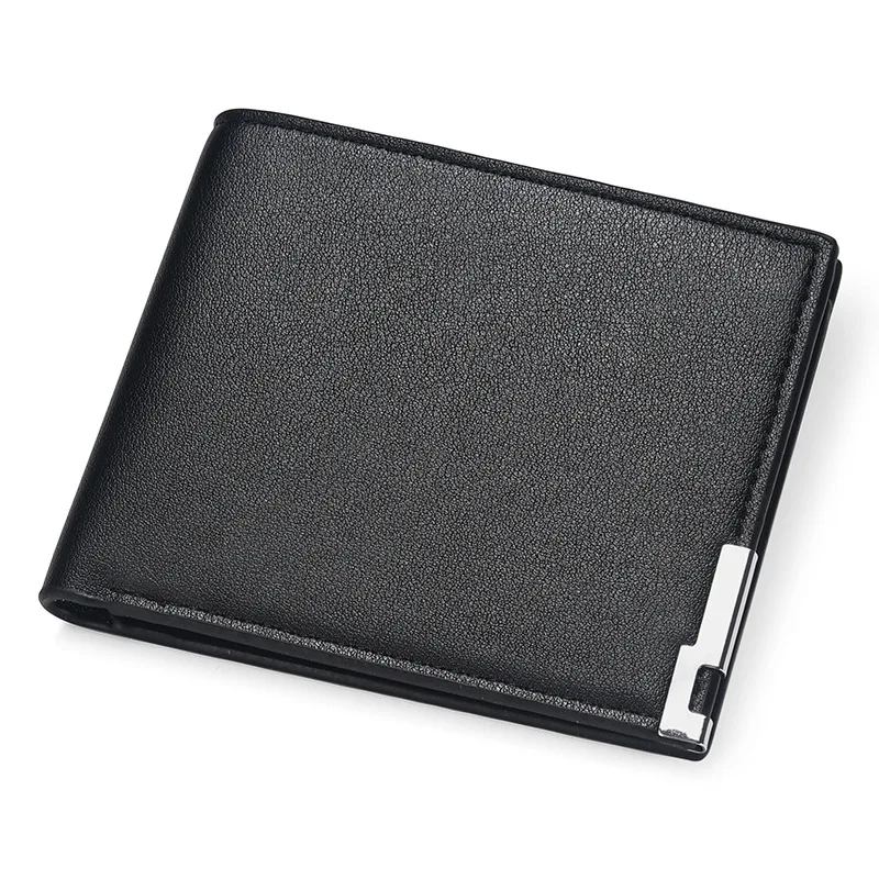 New trendy men's short wallet horizontal and vertical Japanese and Korean wallet card bag for students