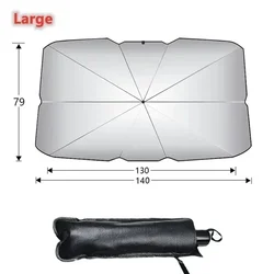 Compact Foldable Umbrella Car Windshield Sun Shade (Color 1pcs Large)