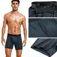 4 pièces ouverture avant caleçons hommes marque boxeurs homme sexy boxer shorts hommes culottes cadeau sous-vêtements pour hommes calecon 2