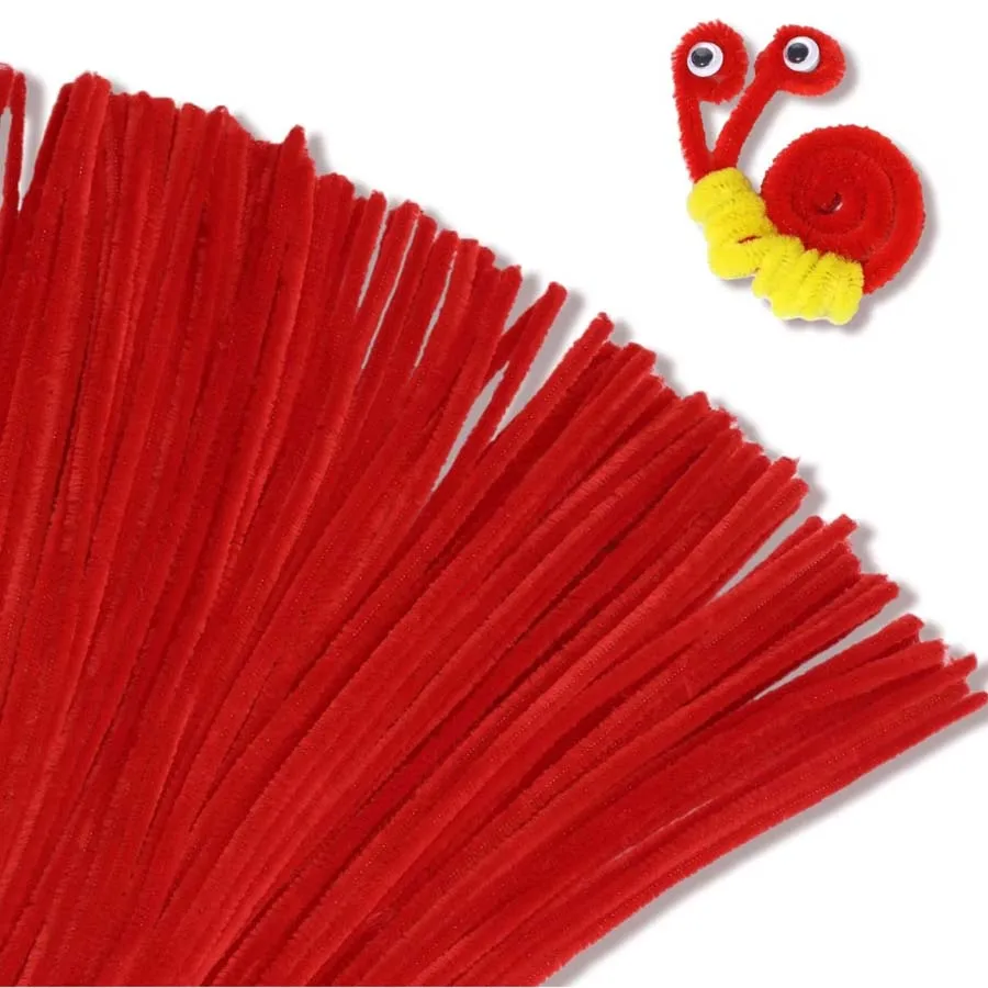 400pcs Chenille Stems Pipe Cleaners Kindergarden DIY Art Craft Materials for Creative Handicraft DIY Felting Animal Skeleton