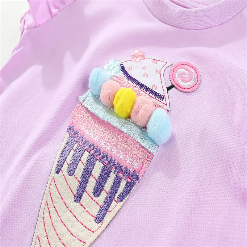 Spring meter Sommer Erdbeer Sommer Prinzessin Mädchen Kleidung Kleider niedlichen Baby Kleider Kurzarm Baumwolle Kostüm Kinder tragen – Detail 10