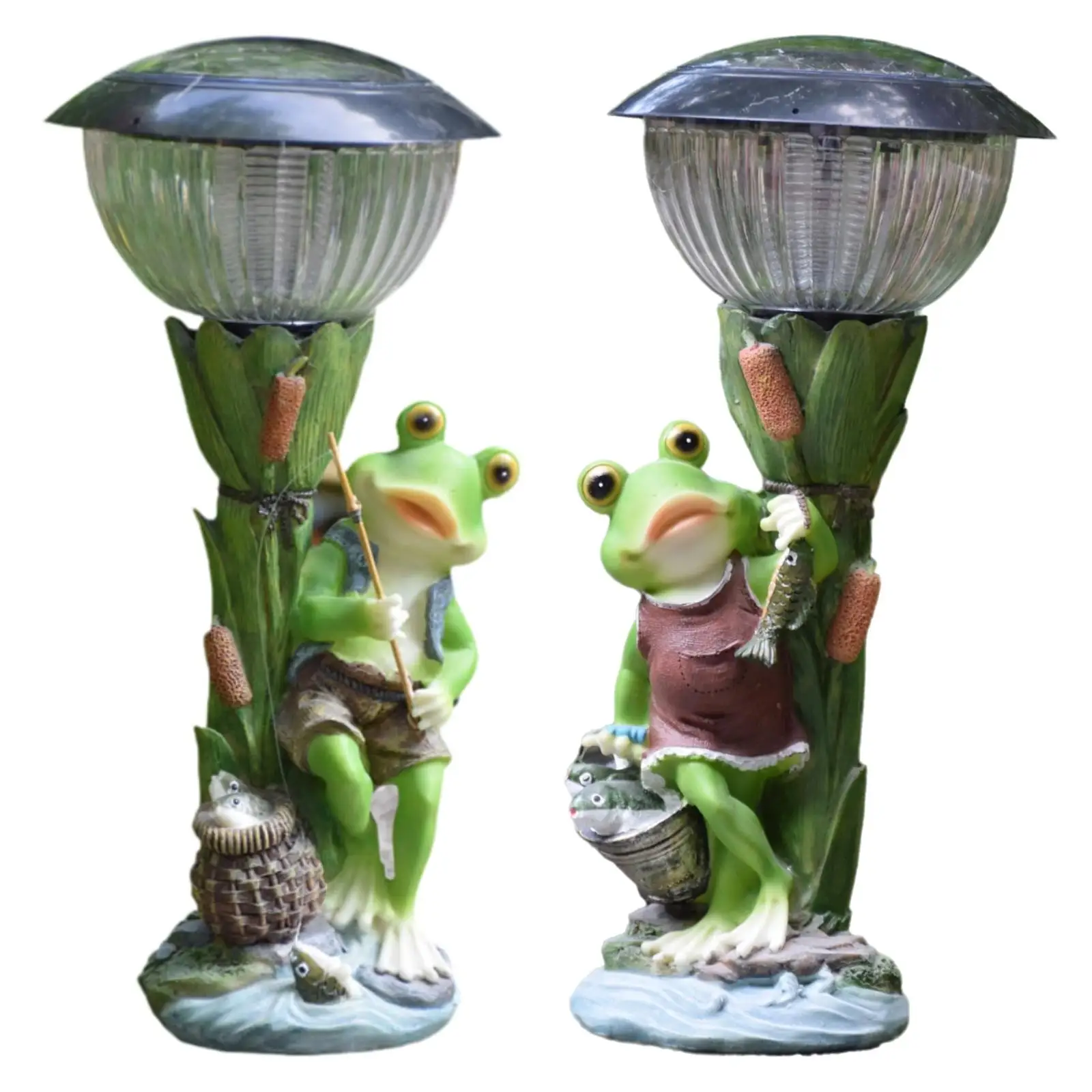 Solar Frog Statue Light 1