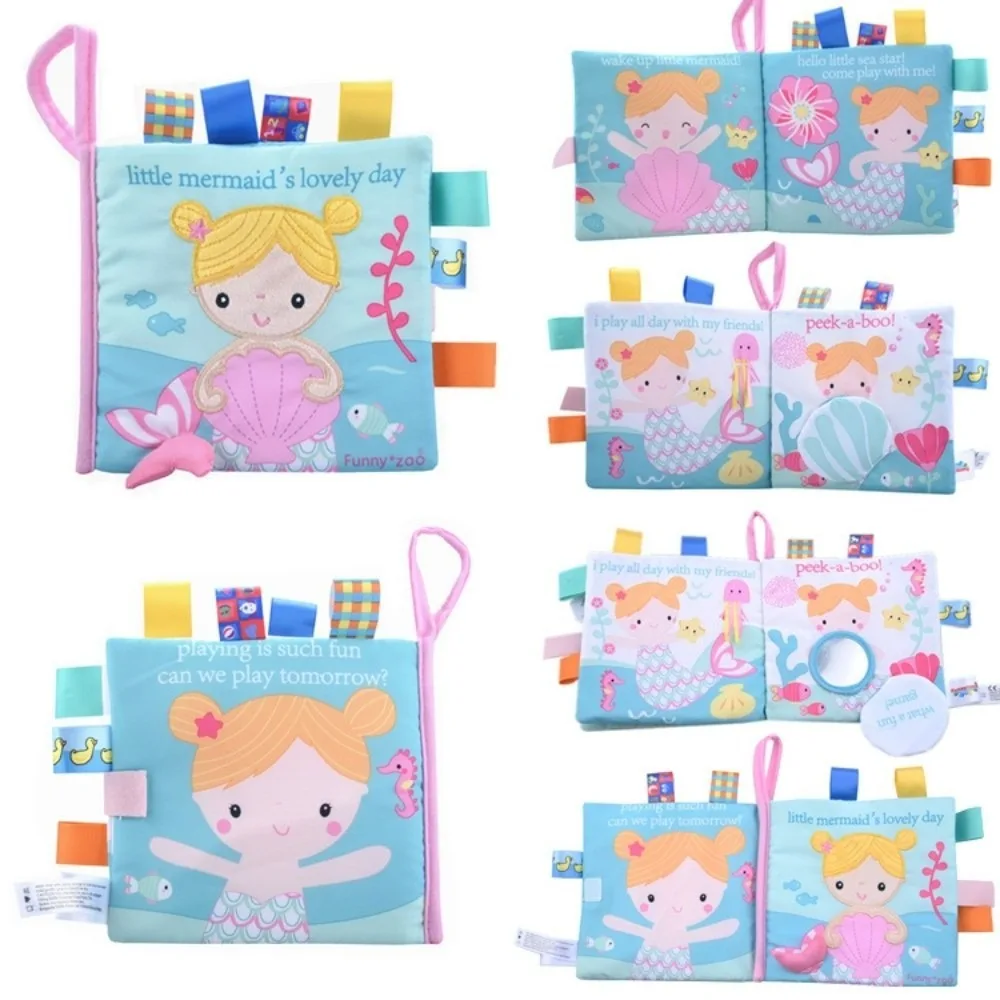 Funny Baby Learning Book Busy Book Colorful Cloth Book Toy Sensory Book Developing Sensory Early Learning Enlightenment Book