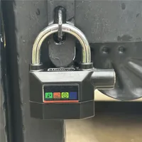 Falante เดซิเบลสูงกุญแจปลุกไซเรน Anti-Theft กันน้ําสีดําเงินยาวสําหรับจักรยานรถจักรยานยนต์ประตู 3 ปุ่มทองเหลือง 4