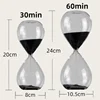 30/60 Minutes Nordic Handmade Glass Hourglass Water Droplet Sandglass Do Homework Timer Creative Sand Clock Home Decoration Gift 2