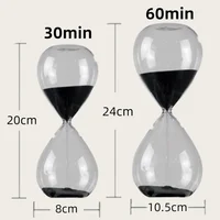 30/60 Minutes Nordic Handmade Glass Hourglass Water Droplet Sandglass Do Homework Timer Creative Sand Clock Home Decoration Gift 2