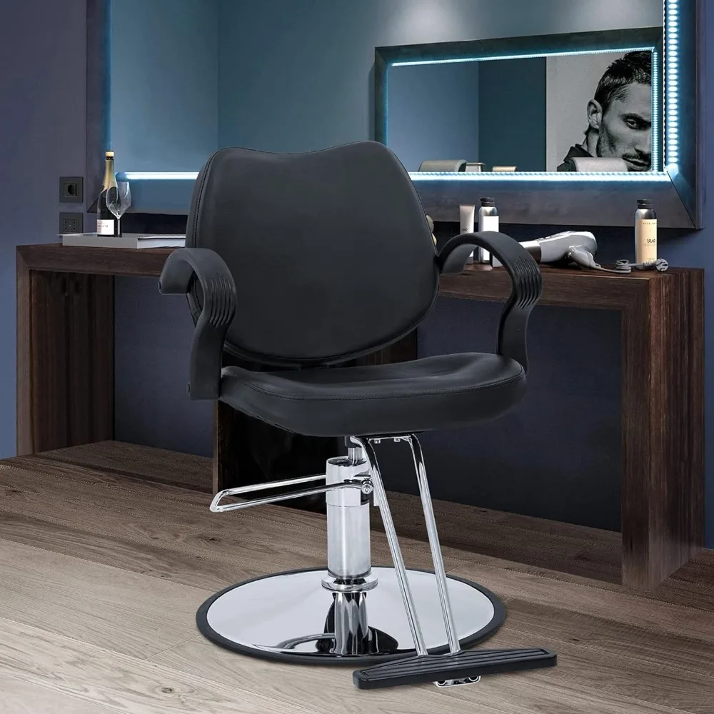 

Sentiment 360 Degrees Rolling Swivel Barber Salon Styling Adjustable Hydraulic Beauty Shampoo Hairdressing Chair for Men