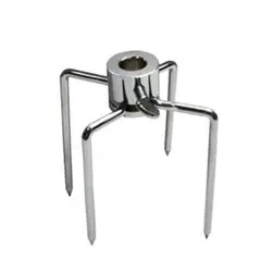 Premium Rotating Stainless Steel Barbecue Fork for Grilling Enthusiasts (A)