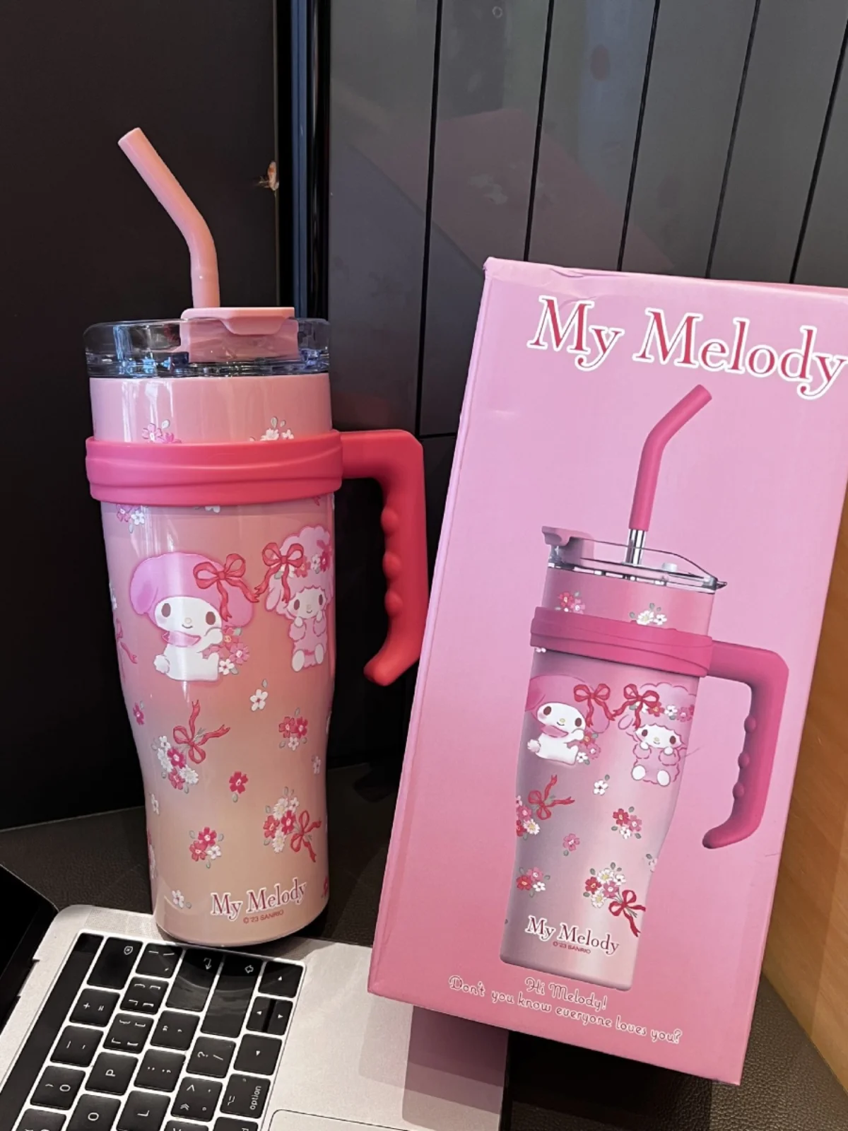 1200ml Sanrio Thermos Bottle Cute Hello Kitty Kuromi Cinnamoroll