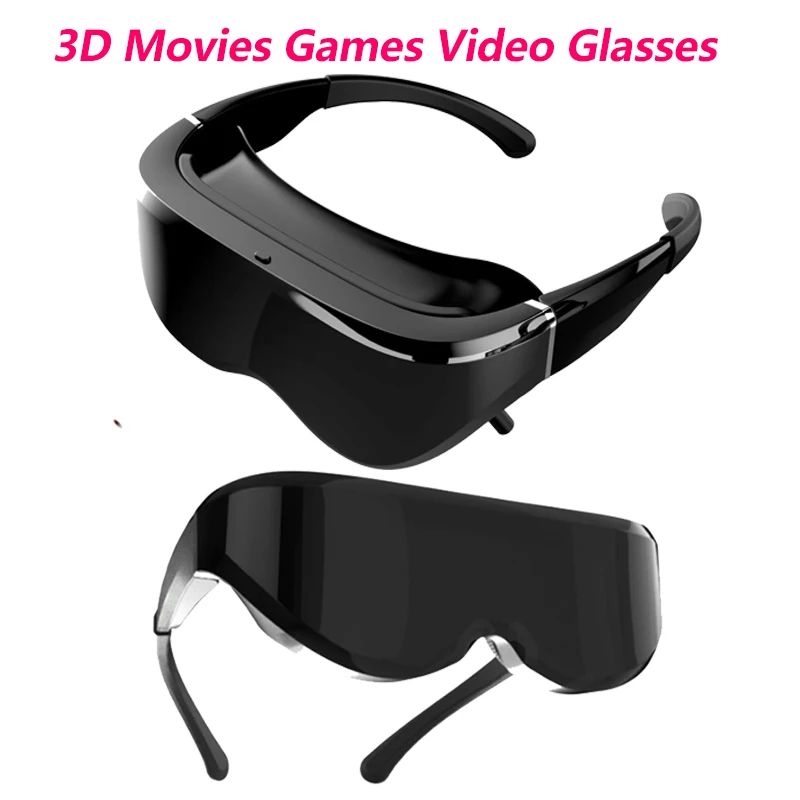 Portable Video Glasses 3D Head Mounted Binocular Display with HD 3D