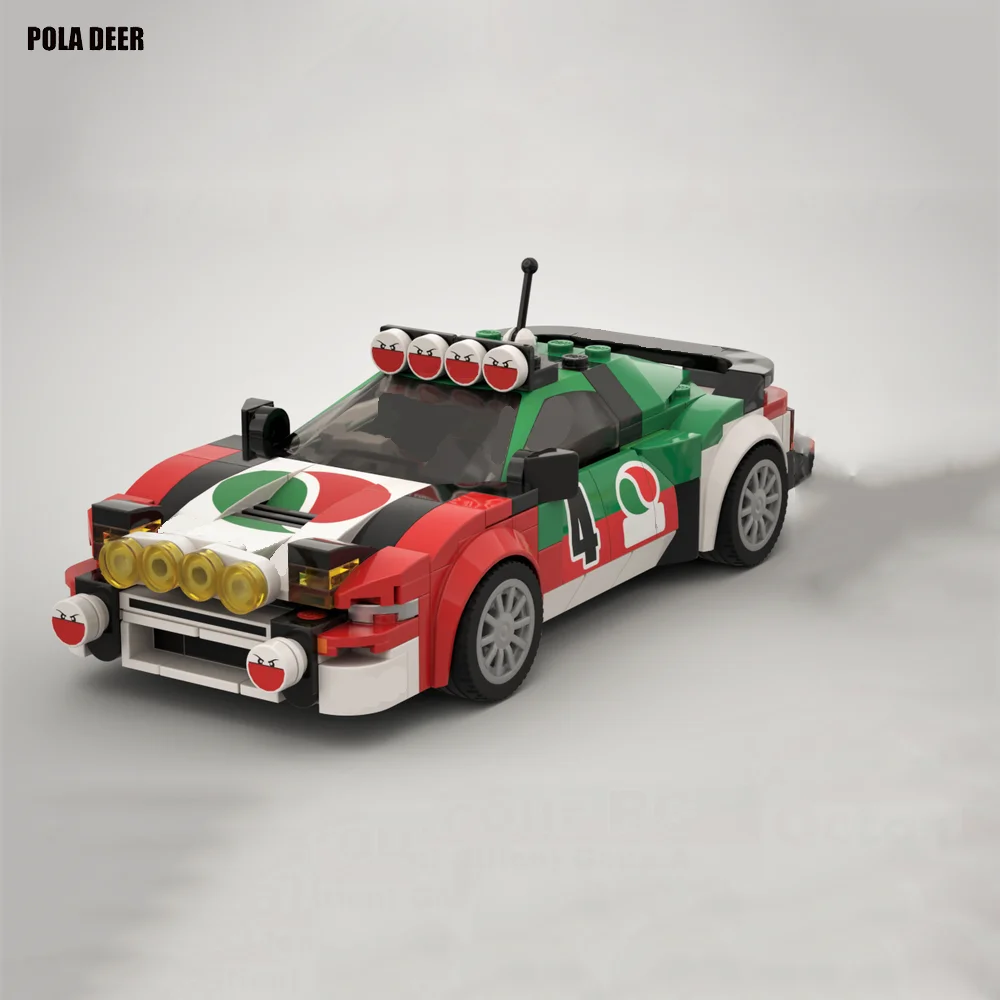 Poladeer 260-teiliges Celica GT-Set ​ ​ Champion-Serie Rennwagen Kreatives Montage-Set mit Aufklebern Baustein-Modell Jungen-Spielzeug Urlaubsgeschenk – Detail 1