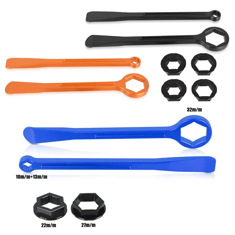 

32mm 27/22mm 13/10mm For Suzuki RM RMZ RMX DR DRZ 125 250 350 450 R/X/F/FX 400 S SM E Tyre Tire Lever Wrench Spanner Tool Set