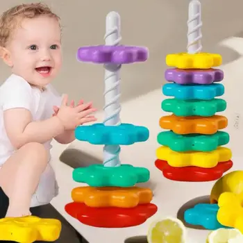 Montessori Rainbow Stacking Tower 1