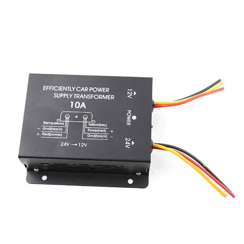 Car Power Supply Step-Down Transformer 24V To 12V Converter 10A 15A 20A 30A Output With Memory Power High To Low Inverter