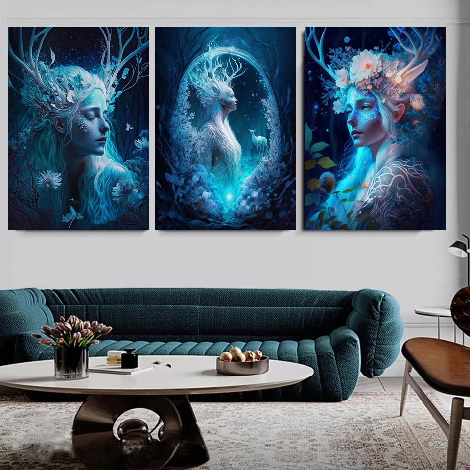 

Diamond Painting New Arrival Full Drill Deer Girl Elf 5d Diy Embroidery Cross Stitch Flower Mosaic Rhinestone Wall Art FF831