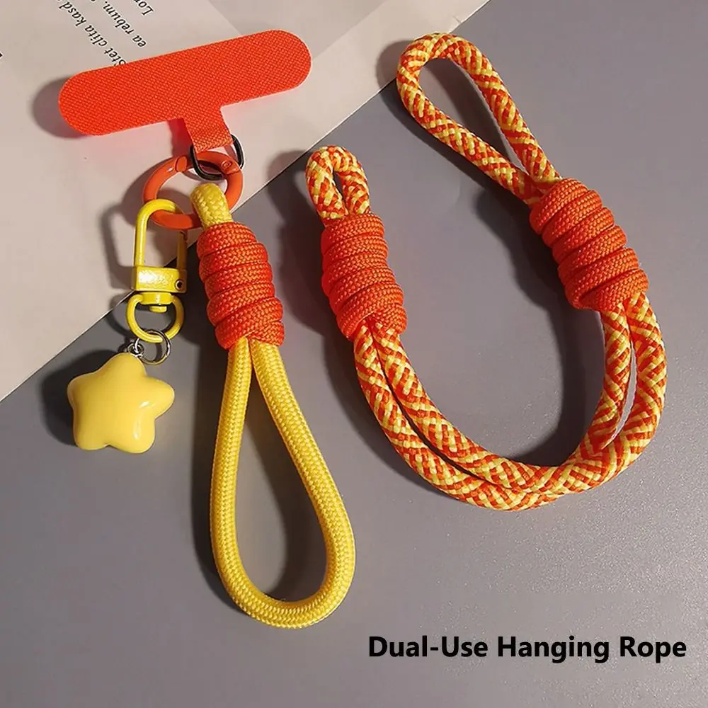 Enhanced Universal Adjustable Phone Lanyard - Stylish 2-in-1 Woven Wrist and Thumb Strap