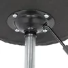 Round Cafe Chairs Stool with Lines Rotation Bar Stool White 3