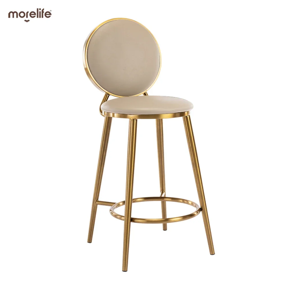

Modern Swivel Bar Stool with Adjustable Height for Home Bar and Cafe Bar Counter and Kitchen Island with Footrest