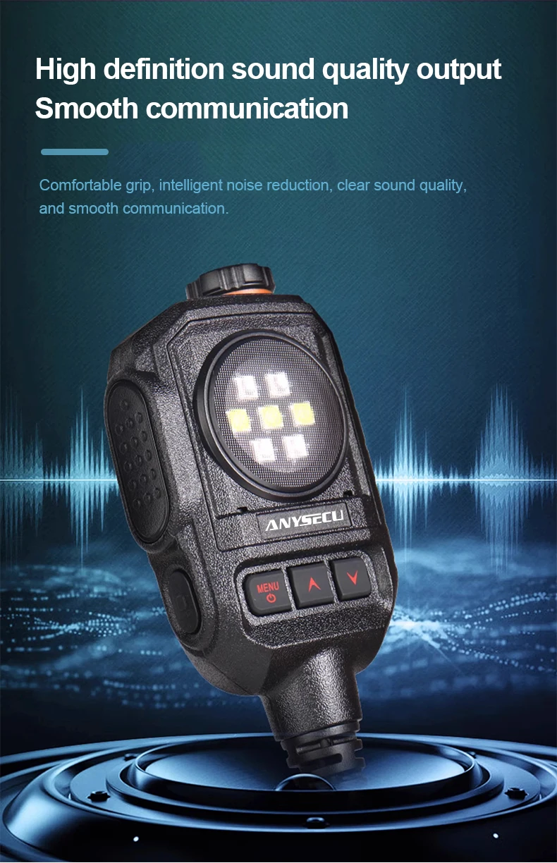 Shoulder Microphone Type-C Connector with Strobe Light for SenHaix GT-12 W8Pro