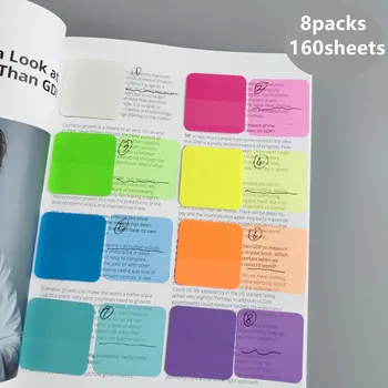 8-Color Transparent Sticky Notes 1