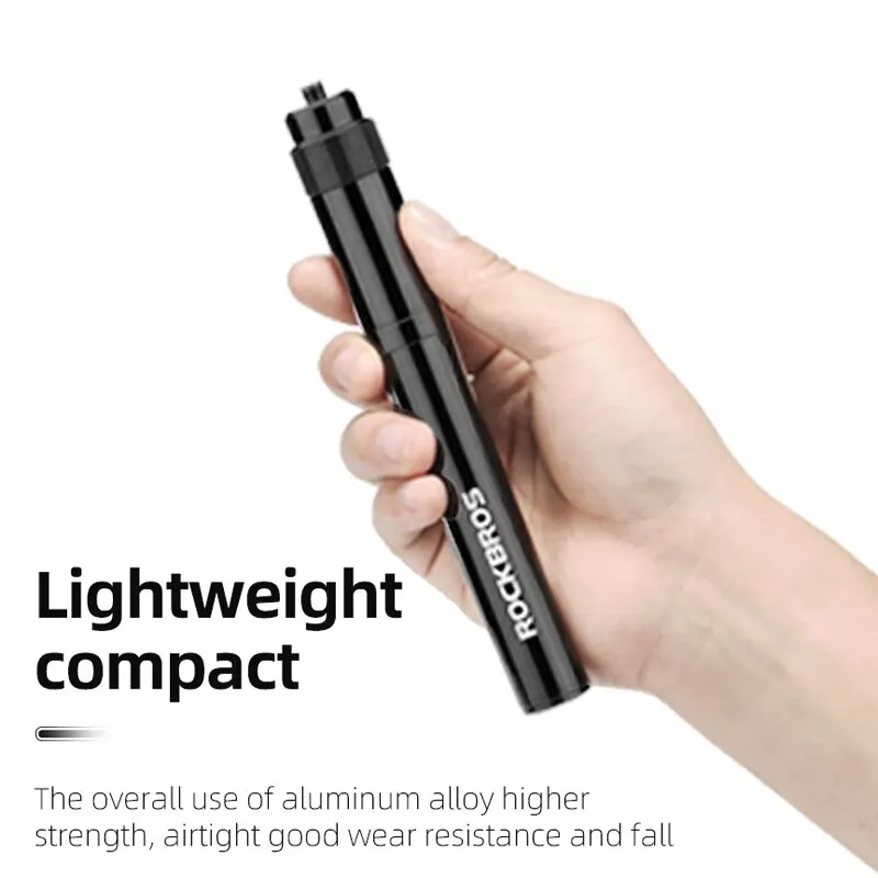 Bike Pump Portable Aluminum Alloy 260PSI for MTB Road Motorcycle