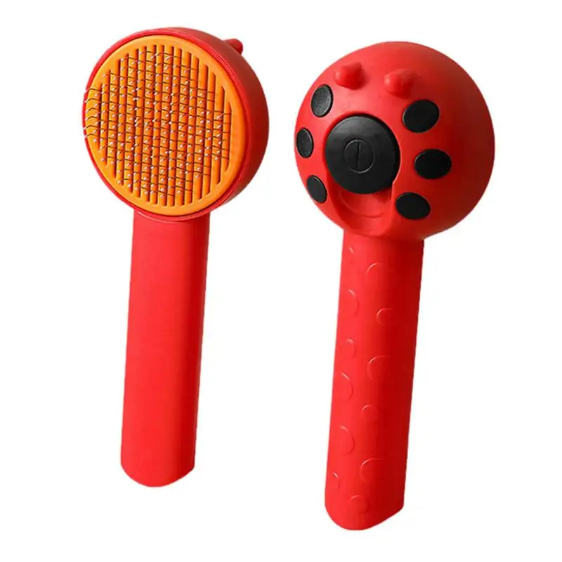 

Dog Brush Ladybug Deshedding Grooming Comb For Pet Hair Effective Undercoat Rake Brush For Small Medium Large Dogs Pets Cats