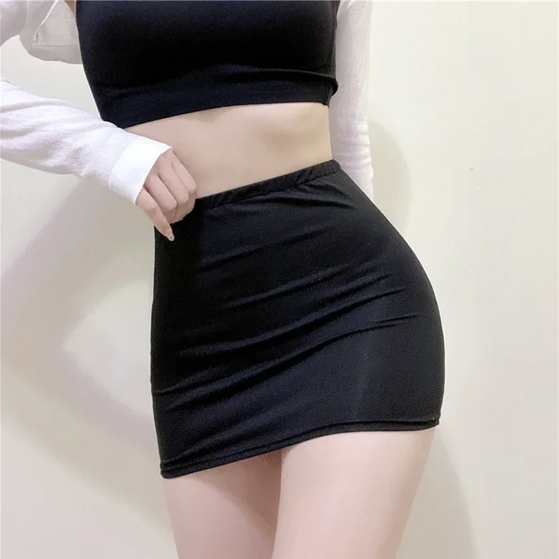 Sexy Ladies Sheer Mesh Transparent Skirt Women Black High Waist Lingerie Short Stretch Night Club Mini Skirts Female Clothing