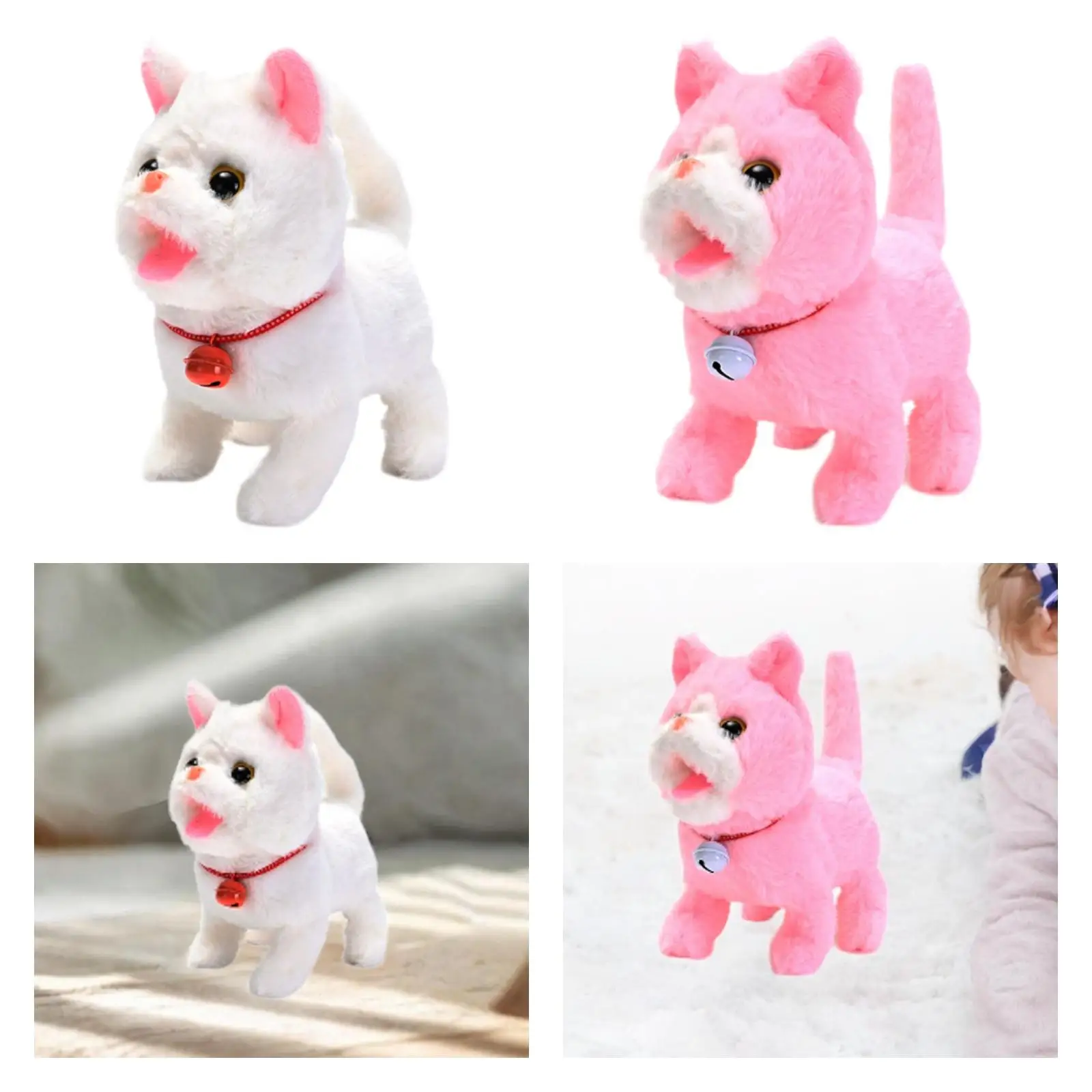 Electric Animal Cat Toy Walking Cat Toy Kitten Adorable Walking Shaking Head