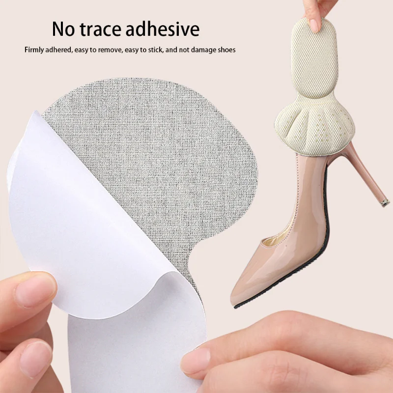 Heel Cushion Insole Heel Patch Insole Heel Insoles Heel Grips Heel Cushion Protector Heel Protector Pads Heel Protector Patches Heel Protector T-Shaped Heel Grips Cushions Inserts Loose Too Big Shoes Insert Heel Pads Snugs Filler Improve Shoe Comfort Prevent Slip