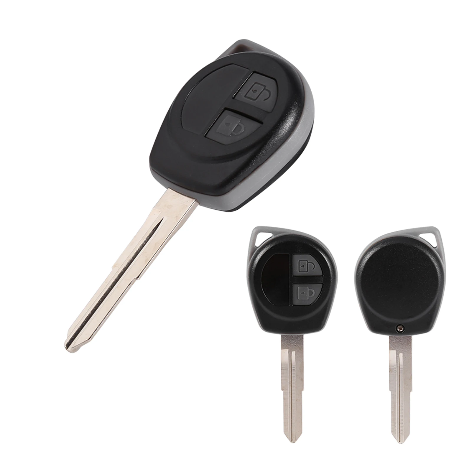 Key Case Car Key Shell Key Cover Folding Car Key Shell Fob Cover Key Fob Replacement 2 Buttons Remote Key Shell Case Fob fit for SUZUKI Vitara Swift Ignis SX4 Liana Alto Key Shell for SUZUKI Case
