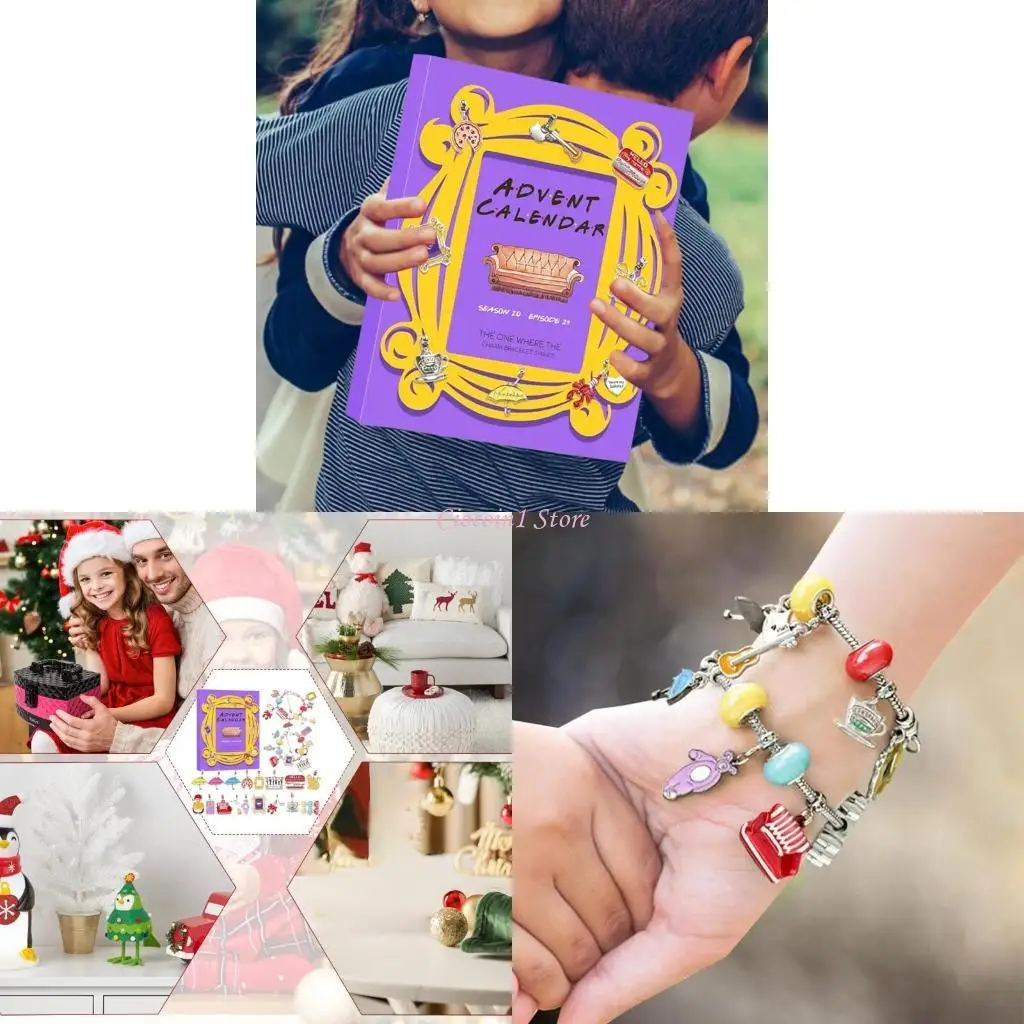 【Discount】 Y1UB Christmas Jewelry Advent Calendar 2024Christmas Countdown Calendar Jewelry Kits