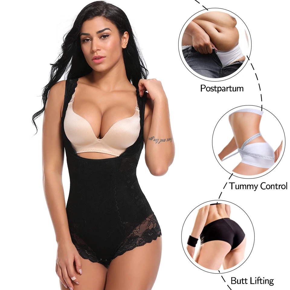 Women Shapewear Firm Tummy Control Bodysuit Waist Trainer Bodybriefer  Corrective Full Body Shaper Weight Loss Slimming Underwear - Shapers -  AliExpress