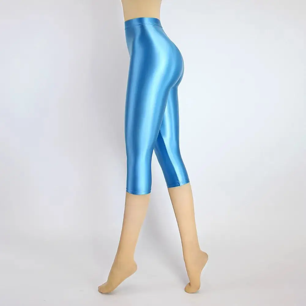 77cm Length Summer Spring Sexy Women Seventh-Length Leggings Casual Plus Size High Waist Tight Shorts Bottoms