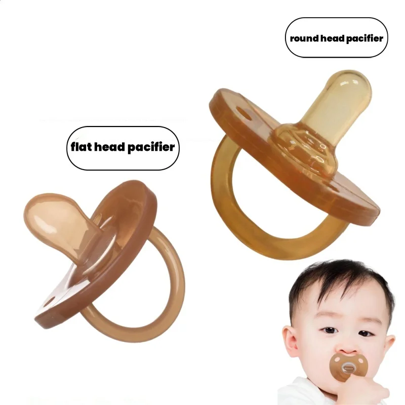 Silicone Pacifier 1PC Baby Nipple Sleeping Simulates Breast Milk Real Feeling Super Soft Anti-Colic