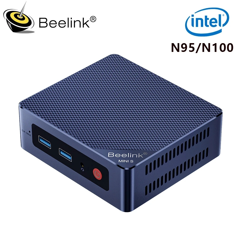 Beelink 미니 PC 게이머 컴퓨터, 미니 S12 프로, N95, N100, 윈도우 11, DDR4 8GB, 256GB