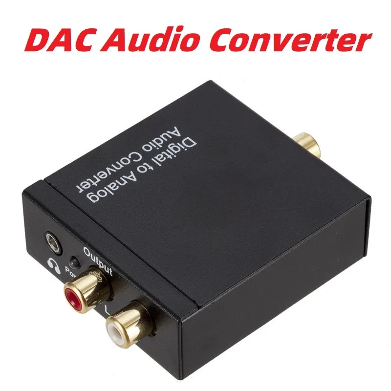 

DAC Amp Digital Optical Fiber / Coaxial Analog Audio Converter SPDIF/Toslink to RCA 3.5mm Adapter for Apple TV PS4 DVD Headphone